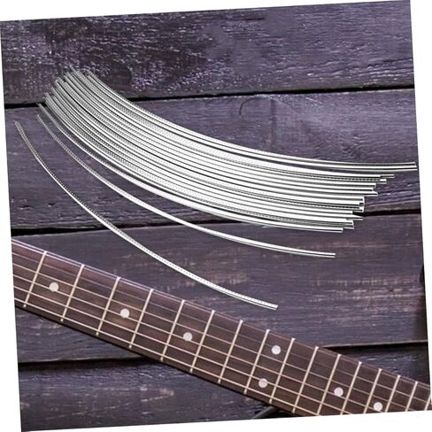 VANZACK 25pcs 2.4MM Metal Guitar Fret Wire Set Sturdy Fret Wires for Electric and Acoustic Guitars for Fingerboard Repair and GG15 in Saudi Arabia