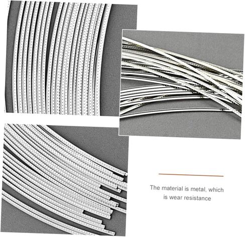 VANZACK 25pcs 2.4MM Metal Guitar Fret Wire Set Sturdy Fret Wires for Electric and Acoustic Guitars for Fingerboard Repair and GG15 in Saudi Arabia