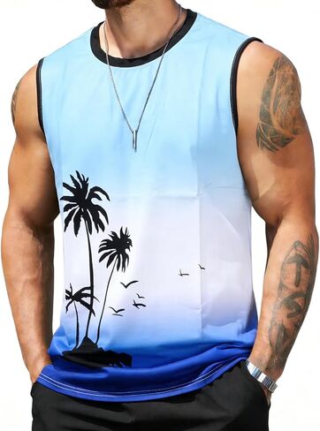 قمصان دبابة الرجال القمصان الصيفية بلا أكمام in Kuwait