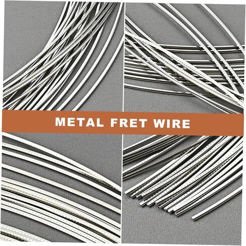 Yardwe 20pcs 2.9MM Metal Guitar Fret Wire Set Sturdy Fret Wires for Electric and Classical Guitars for Fingerboard Replacement in Saudi Arabia