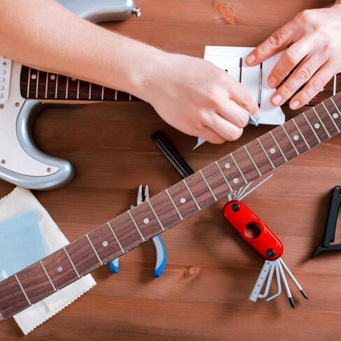 BESPORTBLE Electric Guitar Fingerboard Replacement Fret Fretboard with Dots Easy Installation for DIY Guitar Repair Durable and Exquisite Craftsmanship present in Saudi Arabia