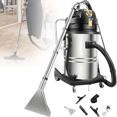 30L/40L/60L Commercial Carpet Cleaning Machine, 3-in-1 Professional Wet Dry Vacuum Extractor, Portable Spot Cleaner for Hotels, Offices, Upholstery & Carpets in Saudi Arabia