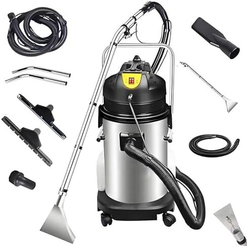Professional 3-in-1 Carpet Cleaning Machine, 40L Commercial Extractor Vacuum & Washer, Portable Wet/Dry Carpet Sprayer & Floor Brush for Deep Cleaning in Saudi Arabia