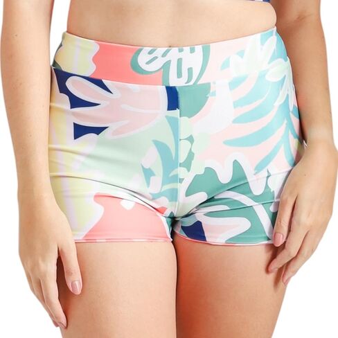Sentosa Women's High Waist Reversible Swim Shorts - Bikini Bottom, Sun Protection UPF 50+ in Saudi Arabia
