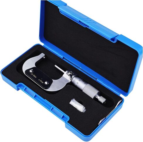 0-25-50-75 mm Digital Micrometer 0.01mm Hardened Steel Carbide Tips Outside Micrometer Caliper with Case(0-25mm) in Saudi Arabia