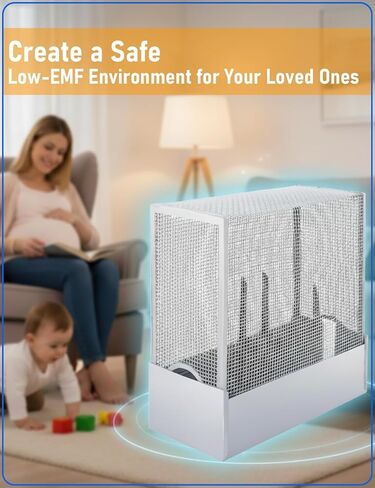 تم حظر غطاء جهاز توجيه WiFi كبير ، حوالي 90 ٪ من جهاز التوجيه WiFi EMF و 5G ، غطاء جهاز توجيه wifi للحماية ، جهاز توجيه wifi emf faraday cage in Kuwait