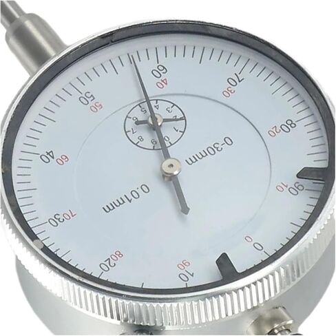 1PCS 0-30mm/0.01mm Dial Indicator Gauge Meter Comparator Measuring Measuring Instrument with Lug Back Precise Micrometer Tool in Saudi Arabia