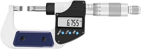 0-25mm 0.001mm Measurement Stainless Steel Blade tip Keyway Small Head Micrometer Micrometer Digital(1) in Saudi Arabia