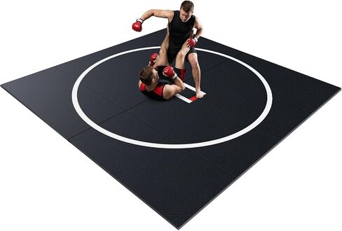 10x10ft Wrestling Mat 1.2inch Thick Foldable XPE Jiu Jitsu Floor Exercise Mat for BJJ MMA Martial Art Boxing Grappling and Judo in Kuwait