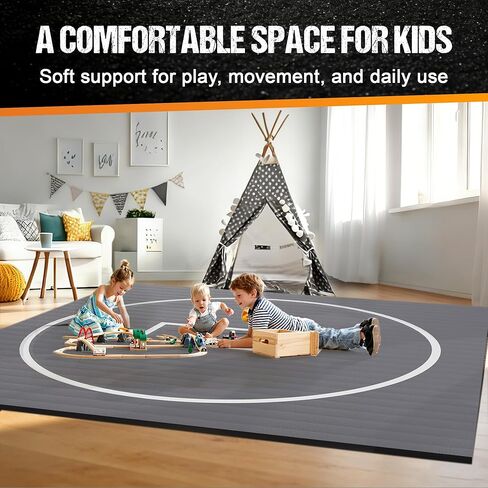 Wrestling Mat for Home, 10' x 10' / 8' x 8'/ 5' x 10' Grappling Mat for BJJ, MMA, Jiu Jitsu, Judo, Gym, Roll-Up Wrestling Practice Mat for Kids & Adults，Easy to Clean Indoor/Outdoor in Saudi Arabia