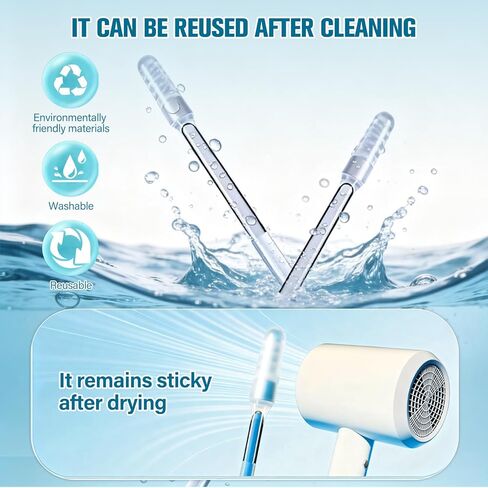 48 Pack Earwax Removal Adhesive Swabs, 2026 New Reusable Earwax Removal Adhesive Swabs, Adult Spiral Ear Wax Removal Ear Scoop Remover Tool with Dust Cover Packaging,Gentle Ear Cleaner Tool in Saudi Arabia