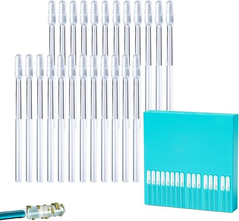Earwax Removal Adhesive Swabs, Gentle Ear Cleaning Sticky Stick, Ear Wax Removal Tools with Dust Cover Packaging, Ear Cleaning Tools Ear Curette for Adults (S 48Pcs) in Kuwait