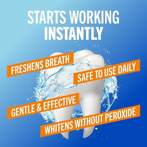 TheraBreath Whitening Mouthwash, Dazzling Mint, Dentist Formulated, 1 Liter in Kuwait