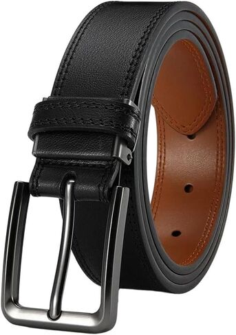 Men's Pu Leather Fashion Automatic Buckle Belt Popular Business Belt 105 115 125 in Saudi Arabia