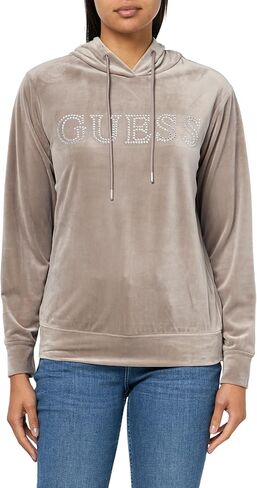 سويت شيرت بقلنسوة Eco Couture للسيدات من GUESS in Saudi Arabia