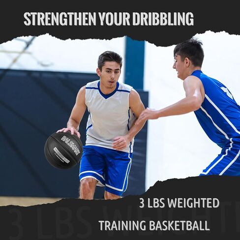 3 LBS/2.2 LBS Weighted Basketball 29.5"/28.5" for Training Outdoor Indoor - Heavy Training Basketball for Improving Ball Handling Passing and Rebounding in Saudi Arabia
