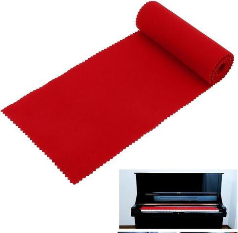 Red Soft Piano Keyboard Dust Cover, 88 Keys Protective Dust Cover for 88keys Electronic Keyboard, Digital Piano (49 x 5.9inch) in Saudi Arabia