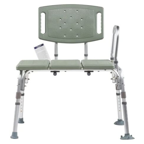 Dynarex 10328-4 Bariatric Tub Transfer Bench, Gray, 32.75" Length, 25" Width, 35.5" Height, Pack of 4 in Saudi Arabia