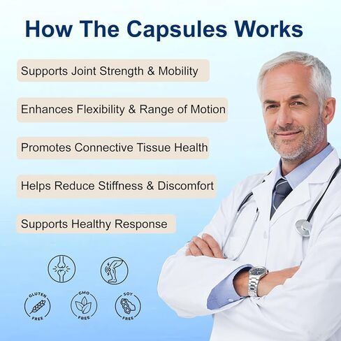 تركيبة درع العظام والمفاصل - دعم العظام المعزز ومكمل صحة العظام مع فيتامين د3 وك2، 60 كبسولة (1) in Kuwait