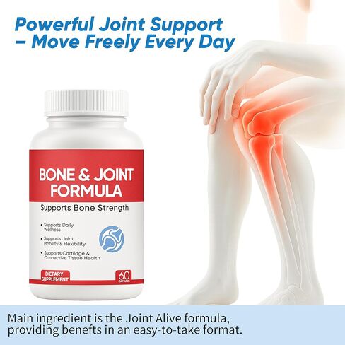 تركيبة درع العظام والمفاصل - دعم العظام المعزز ومكمل صحة العظام مع فيتامين د3 وك2، 60 كبسولة (1) in Kuwait