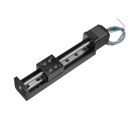 CNC Mini T-Type طاولة منزلقة 50 مم 100 مم 250 مم 300 مم منصة السكك الحديدية الخطية الآلية Nema11 طقم محرك المحرك الخطي المرحلة XYZ محور (100 مم السكتة الدماغية، 4 مم الملعب) in Saudi Arabia