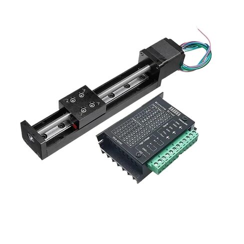 CNC Mini T-Type طاولة منزلقة 50 مم 100 مم 250 مم 300 مم منصة السكك الحديدية الخطية الآلية Nema11 طقم محرك المحرك المرحلة الخطية محور XYZ (100 مم ومحرك، درجة 2 مم) in Saudi Arabia