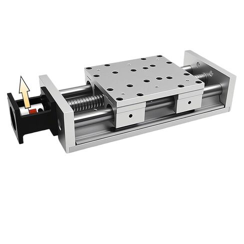 حمولة 80 كجم، طاولة منزلق CNC بعرض 140 مم، تكرار 0.03 مم، براغي كروية شديدة التحمل SFU2005/2010 مشغل مرحلة وحدة الحركة الخطية (60 مم مؤازرة، 700 مم السكتة الدماغية SFU2010) in Saudi Arabia