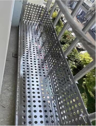 304 Stainless Steel Perforated Sheet for Garden Balustrades, Balcony & Window Security - Leak-Proof Round Mesh Pads Gasket (55x110cm) in Kuwait