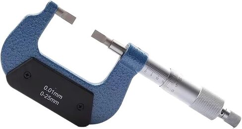 Thin Blade Tips Micrometer Narrow Grooves Gap Small Long Flat 0.7mm Length 6.5mm deep Depth Outside Round Diameter(100-125mm) in Saudi Arabia