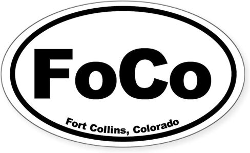CafePress Fort Collins, Colorado Oval Car Bumper Sticker in Kuwait