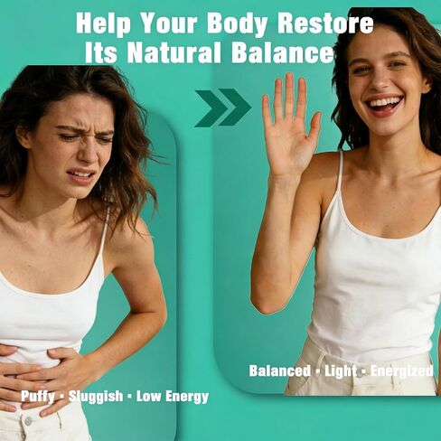 Lymphatic Drainage Supplements | 300 Softgels, 6000 mg Herbal Lymph System Support for Women & Men | 21-in-1 Herbal Blend for Lymphatic Support, Fluid Balance & Immune System in Kuwait