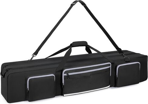 Tripod Carrying Case, 50.8" Heavy Duty Tripod Bag with Padded Divider | Light Stand Bag Dual Zipper Photo Studio Equipment Large Carrying Bag for Tripod, Monopods, Mic Stand, Tent Pole, Boom Stands in Saudi Arabia