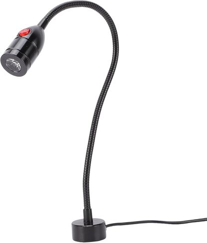 مصباح LED للآلة، 3 وات 1000LM 6000K IP65 LED مصباح عمل مع معقوفة مرنة وقاعدة مغناطيسية، لورشة عمل المخرطة باستخدام الحاسب الآلي (قابس الولايات المتحدة 1000 وات) in Kuwait