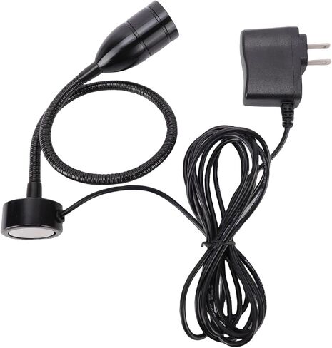 مصباح LED للآلة، 3 وات 1000LM 6000K IP65 LED مصباح عمل مع معقوفة مرنة وقاعدة مغناطيسية، لورشة عمل المخرطة باستخدام الحاسب الآلي (قابس الولايات المتحدة 1000 وات) in Kuwait