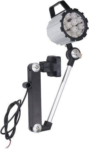 LED Machine Work Light - 12W 24V Adjustable Long Arm for CNC, Lathe & Workshop, Foldable & in Kuwait
