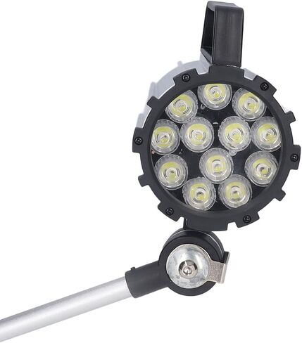 LED Machine Work Light - 12W 24V Adjustable Long Arm for CNC, Lathe & Workshop, Foldable & in Kuwait