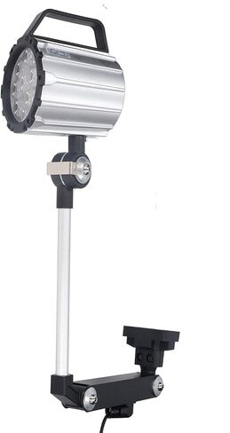 LED Machine Work Light - 12W 24V Adjustable Long Arm for CNC, Lathe & Workshop, Foldable & in Kuwait
