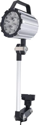 LED Machine Work Light - 12W 24V Adjustable Long Arm for CNC, Lathe & Workshop, Foldable & in Kuwait