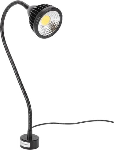 Focket Magnetic Work Light, 1000LM 7W LED Machine Light with Flexible Gooseneck and Magnetic Base, Portable Shop Tool Lamp for Lathe, Sewing Machine, Drill Press, Work Bench (US Plug) in Kuwait