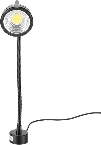 Focket Magnetic Work Light, 1000LM 7W LED Machine Light with Flexible Gooseneck and Magnetic Base, Portable Shop Tool Lamp for Lathe, Sewing Machine, Drill Press, Work Bench (US Plug) in Saudi Arabia