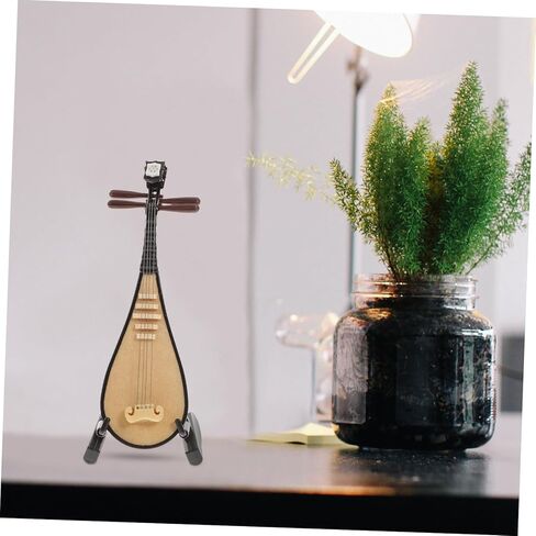 قطعة واحدة من نموذج بيبا المصغر للآلة الموسيقية المزخرفة مع حامل صورة فريدة من نوعها للتصوير الفوتوغرافي وديكور المنزل وأفكار الهدايا الصغيرة بيبا لـ in Kuwait