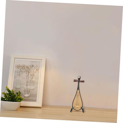 قطعة واحدة من نموذج بيبا المصغر للآلة الموسيقية المزخرفة مع حامل صورة فريدة من نوعها للتصوير الفوتوغرافي وديكور المنزل وأفكار الهدايا الصغيرة بيبا لـ in Kuwait