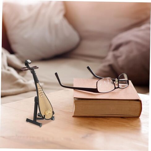 قطعة واحدة من نموذج بيبا المصغر للآلة الموسيقية المزخرفة مع حامل صورة فريدة من نوعها للتصوير الفوتوغرافي وديكور المنزل وأفكار الهدايا الصغيرة بيبا لـ in Kuwait