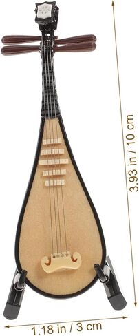 نموذج آلة موسيقية صغيرة من العود بيبا صور الدعامة زخرفة مصغرة ديكور للمنزل أداة صغيرة ديكور in Kuwait