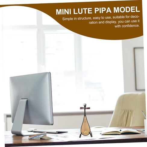 نموذج آلة موسيقية صغيرة من العود بيبا صور الدعامة زخرفة مصغرة ديكور للمنزل أداة صغيرة ديكور in Kuwait