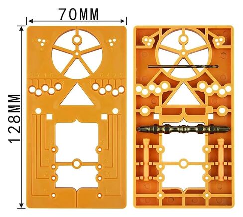 dvj479 35mm Hinge Hole Drilling Guide Locator Set Adjustable Jig Drill Bit Woodworking Door Opener Formwork Cabinet Instal Tool dvj479 in Saudi Arabia