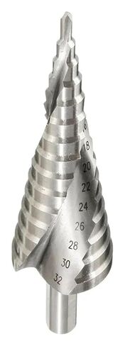 dvj479 Step Drill Bit 1pc 4-32mm Pagoda Hexagon Screw Core Drilling Tool High Speed Spiral Groove Wood Metal Hole Cutter dvj479 in Saudi Arabia