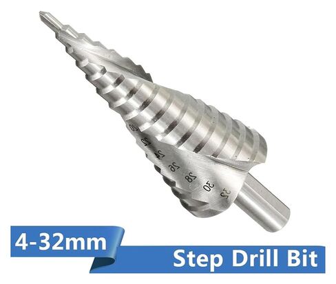 dvj479 Step Drill Bit 1pc 4-32mm Pagoda Hexagon Screw Core Drilling Tool High Speed Spiral Groove Wood Metal Hole Cutter dvj479 in Saudi Arabia