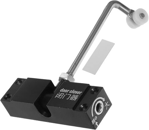 2pcs Aluminum Alloy Square Double Spring Door Closer Adjustable Self-Closing Door Spring Closer for Commercial and Lightweight Black for Home and Office Use in Saudi Arabia