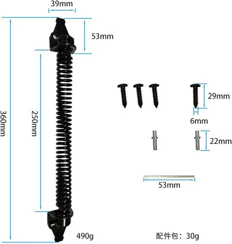 13 Inch Gate Spring Self Closing Outdoor Spring Heavy Duty Black for Outdoor in Kuwait